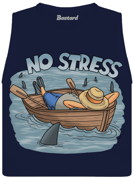 No stress dámské tílko volné Navy