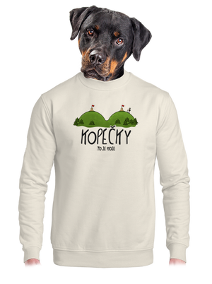 unisex mikina bez kapuce