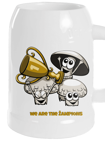 Žampioni půllitr White