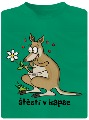 Štěstí v kapse dětské sportovní tričko Kelly Green Mal