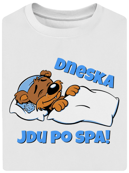 Dneska jdu po spa unisex tričko oversized White
