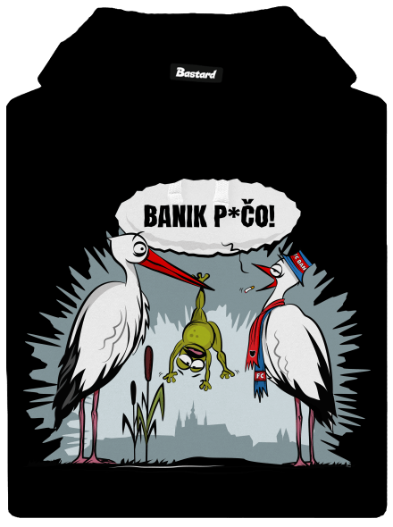 Banik p*čo! dámská mikina klokanka Black