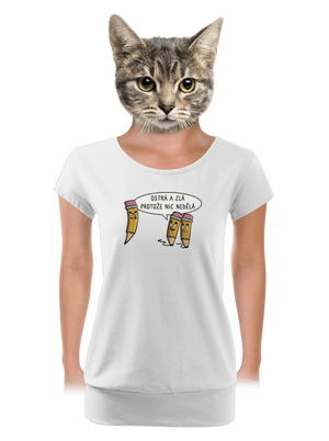 dámské tričko s lemem