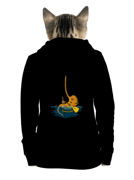 Žaludek na vodě dámská mikina na zip Black