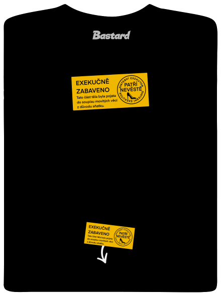 Exekuce pánské tričko Black