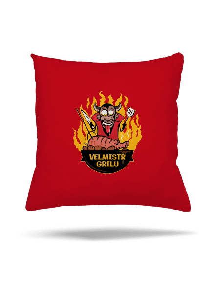 Velmistr grilu polštář Red
