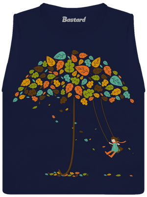 Radost z podzimu dámské tílko volné Navy