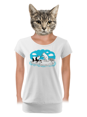 dámské tričko s lemem