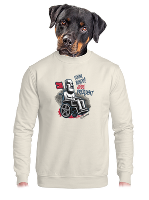 unisex mikina bez kapuce