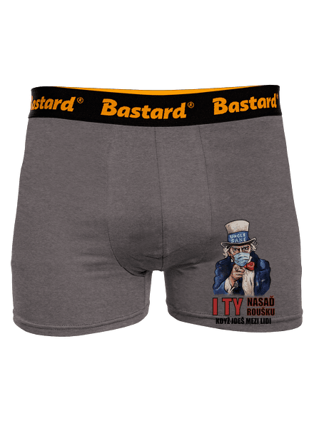 Nasaď roušku boxerky Gray Melange