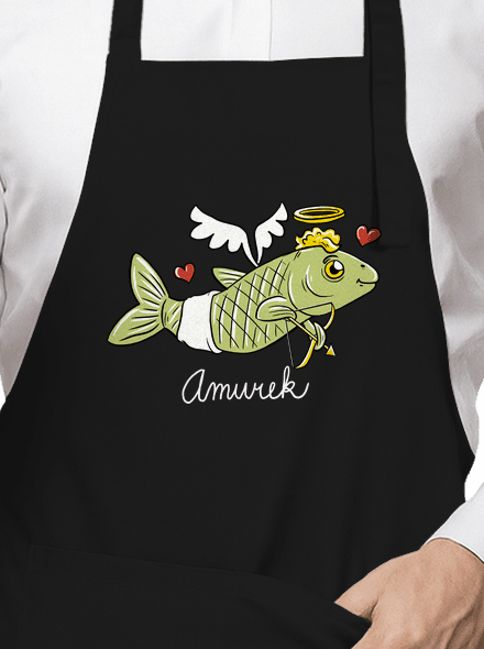 Amurek zástěra Black