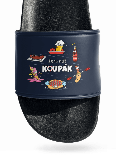 Český koupák pantofle Navy