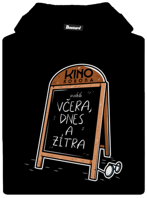 Včera, dnes a zítra dětská mikina klokanka Black