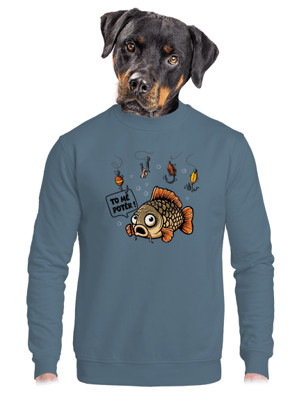 To mě potěr unisex mikina bez kapuce Nordic Blue