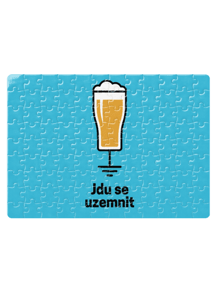 Jdu se uzemnit puzzle White