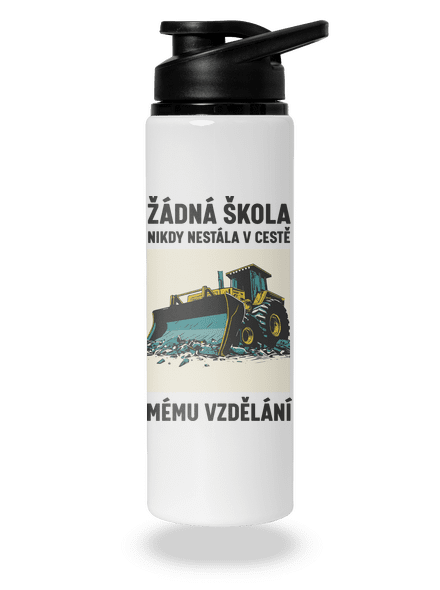 Žádná škola lahev na vodu White