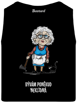 Neklidná - vlastní text pánské tílko Black