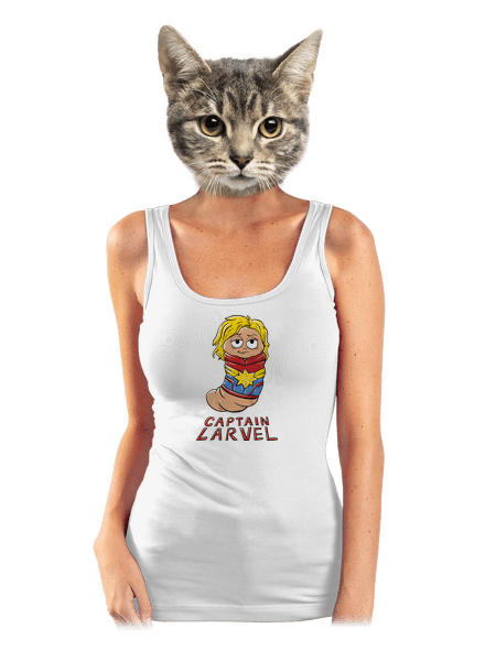 Captain Larvel dámské tílko klasické White