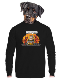 unisex mikina bez kapuce