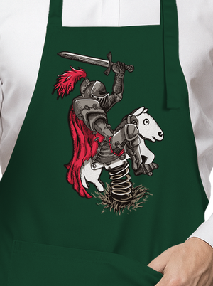 Rytíř zástěra Bottle Green