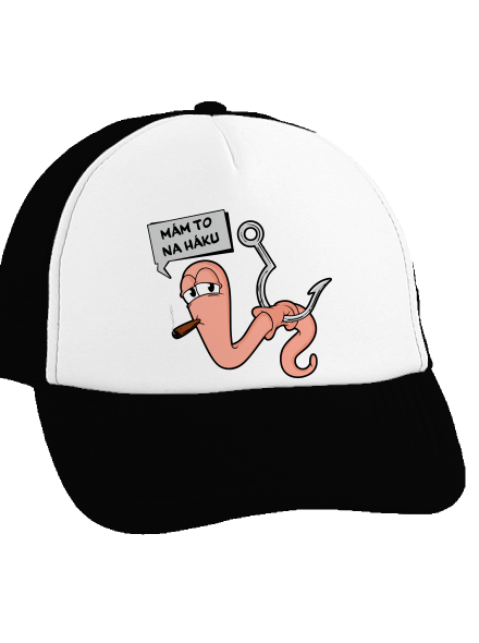 Na háku kšiltovka truckerka Black cap