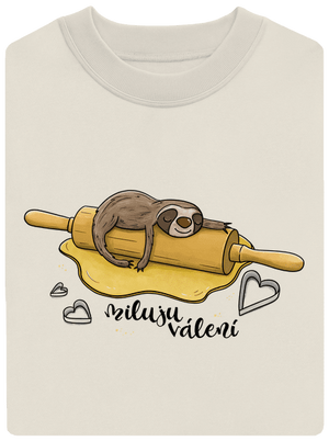 Miluju válení unisex mikina bez kapuce Off White