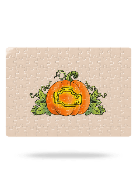 Strašidelný Halloween puzzle White