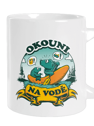 Okouni na vodě velký hrnek White