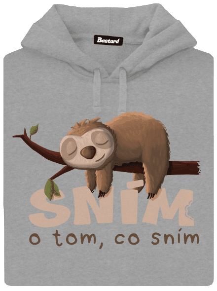 Sním o tom, co sním pánská mikina klokanka Light Melange