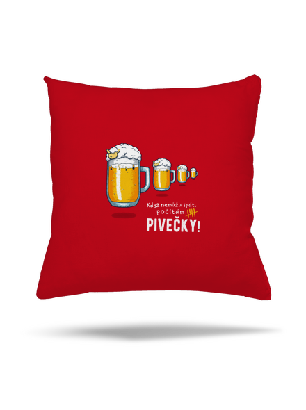 Pivečka polštář Red