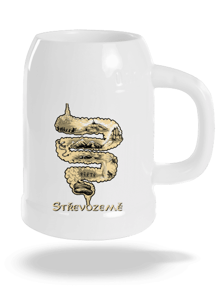 Střevozemě půllitr White