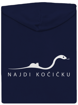 Najdi kočičku pánská mikina na zip Navy