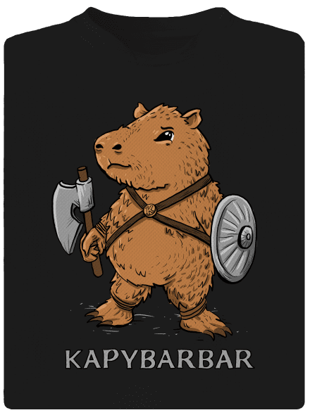 Kapybarbar pánské sportovní tričko Black