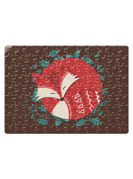 Spící liška puzzle White