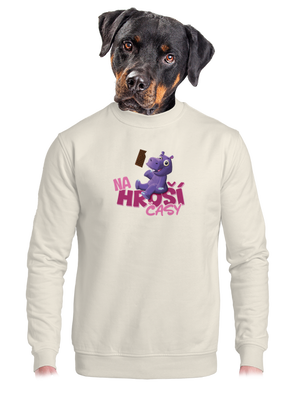 unisex mikina bez kapuce