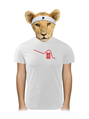 Brno dětské sportovní tričko White