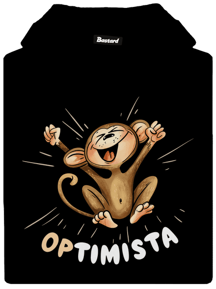 Optimista Op pánská mikina klokanka Black