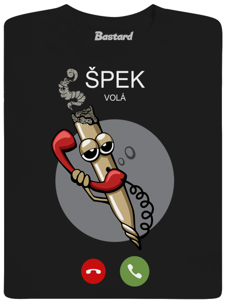 Špek volá pánské tričko Black