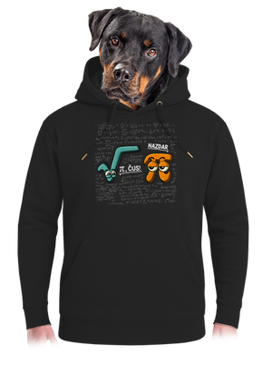 Pí, čus! unisex mikina premium Dark Black