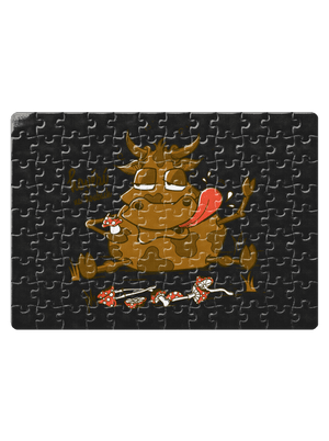 Hovězí na houbách puzzle White