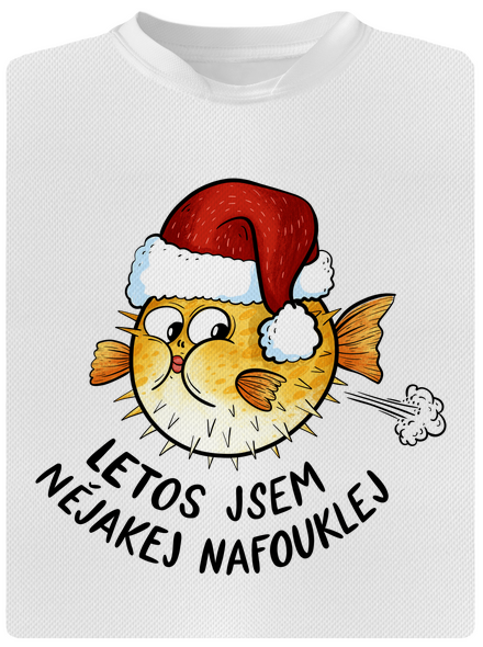 Jsem nafouklej pánské sportovní tričko White