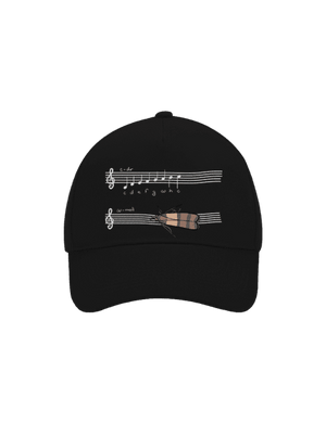 A - moll kšiltovka baseballka Black