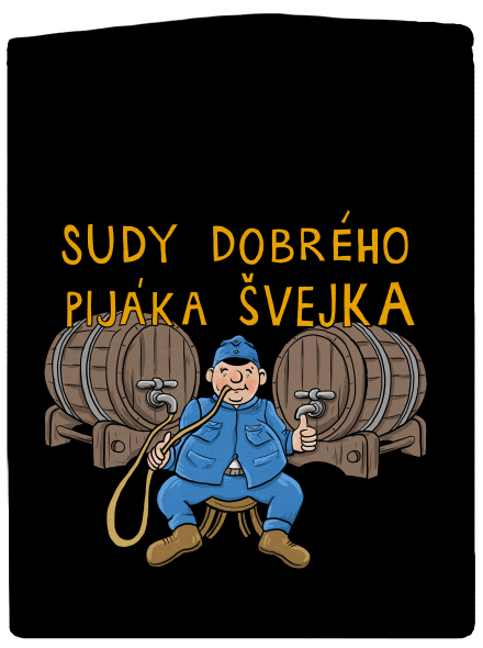 Sudy dobrého pijáka Švejka dámská mikina na zip Black