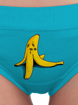Banán zabiják dámské kalhotky Turquoise