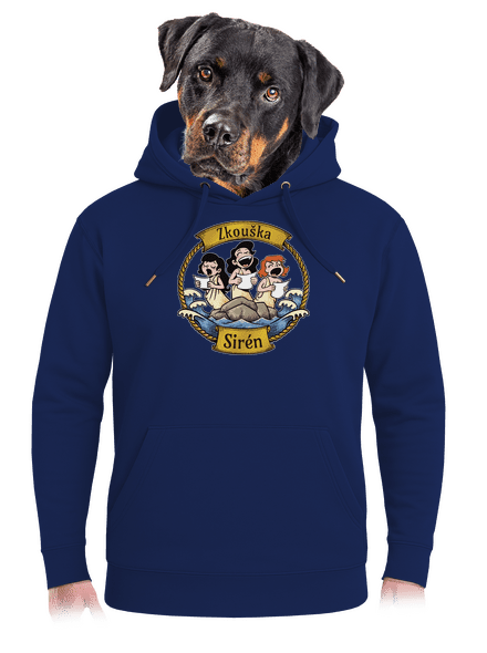 Zkouška sirén unisex mikina premium Navy
