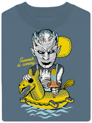 Summer is coming 2 unisex mikina bez kapuce Nordic Blue