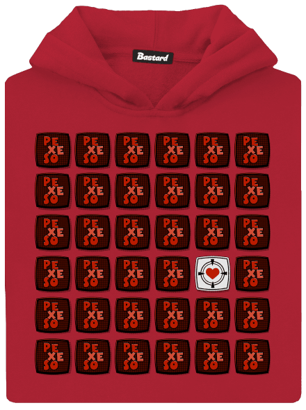 Pexeso dětská mikina klokanka Fire Red
