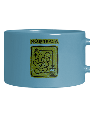 Moje trasa hrnek makronka Blue Macaron