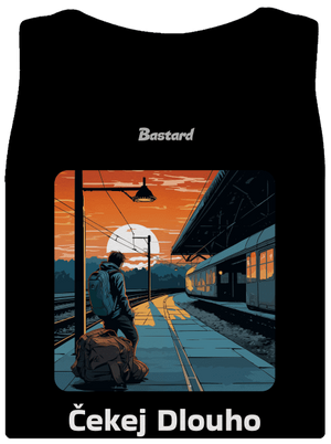 Čekej dlouho dámské tílko klasické Black