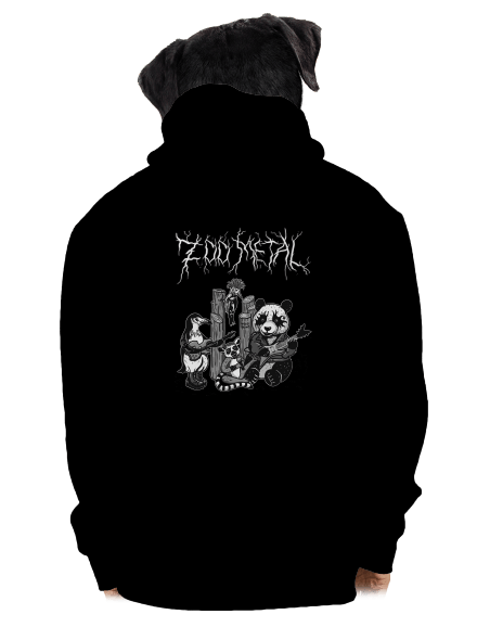 ZOO metal pánská mikina na zip Black